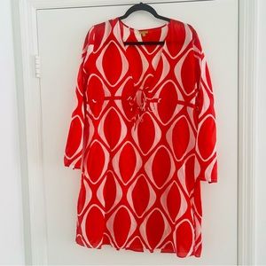 Echo Red Beach Cover-up Dress